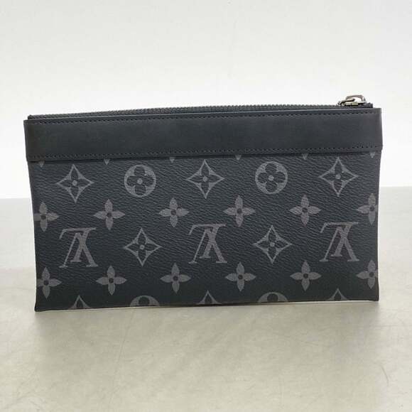 Louis Vuitton Monogram Eclipse Discovery PM Pochette M44323 Black Men's Bag/P...